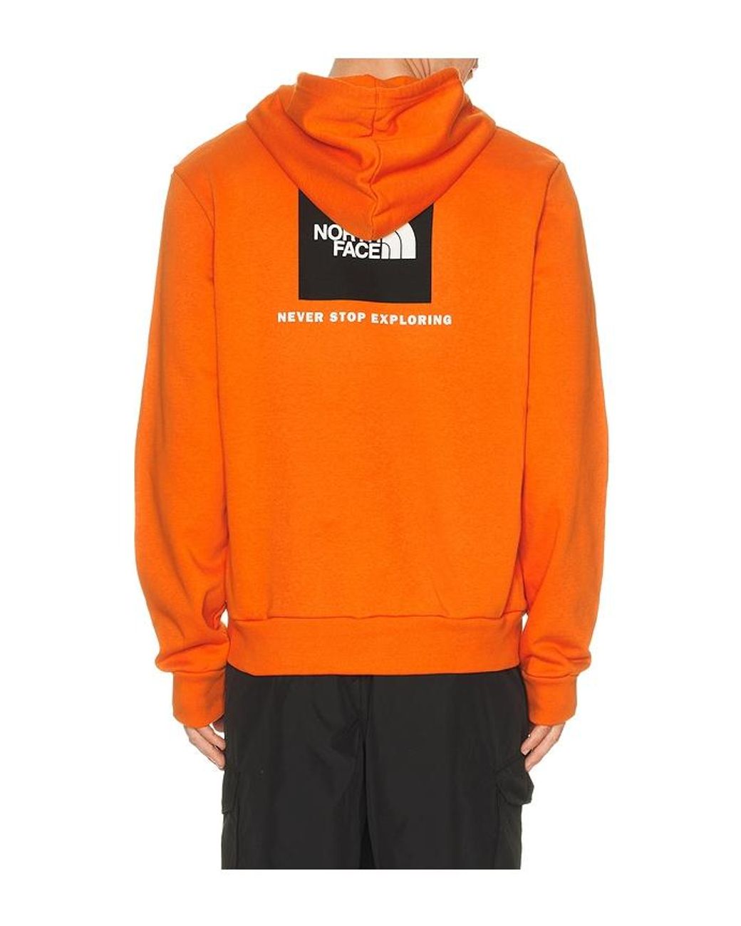 The North Face Orange Evolution Box Nse Regular Hoodie for men