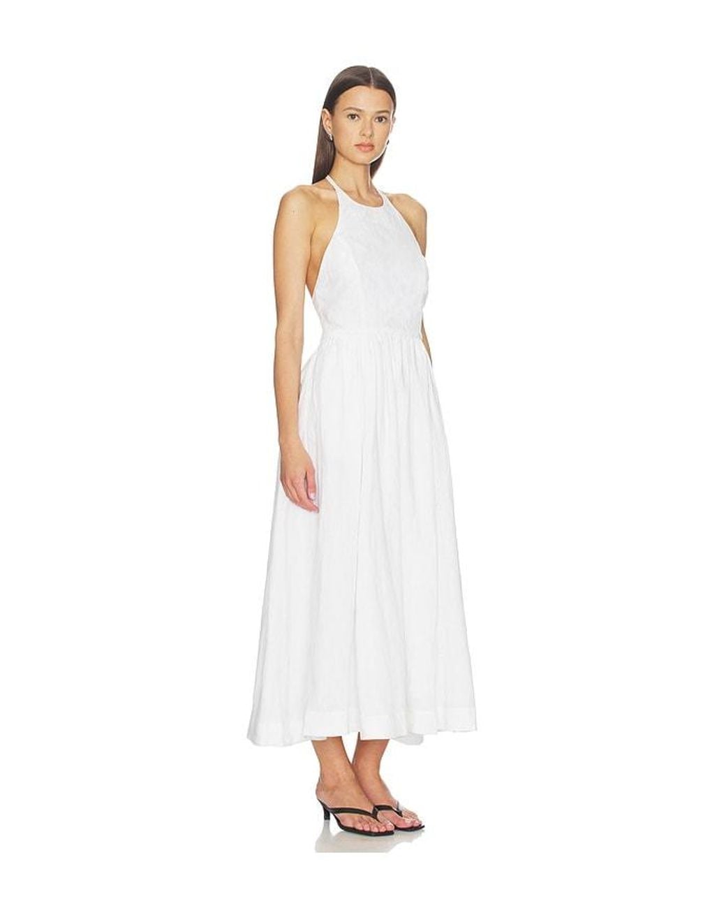 AEXAE White X Revolve Linen Doll Maxi Dress