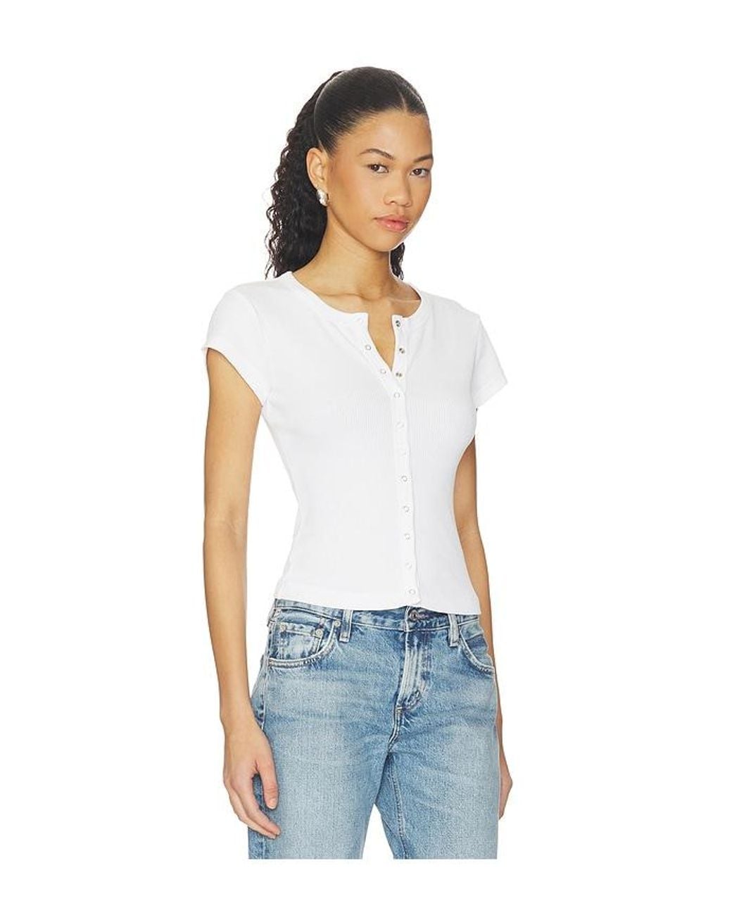 Citizens of Humanity Blue Tabi Short Sleeve Cardigan