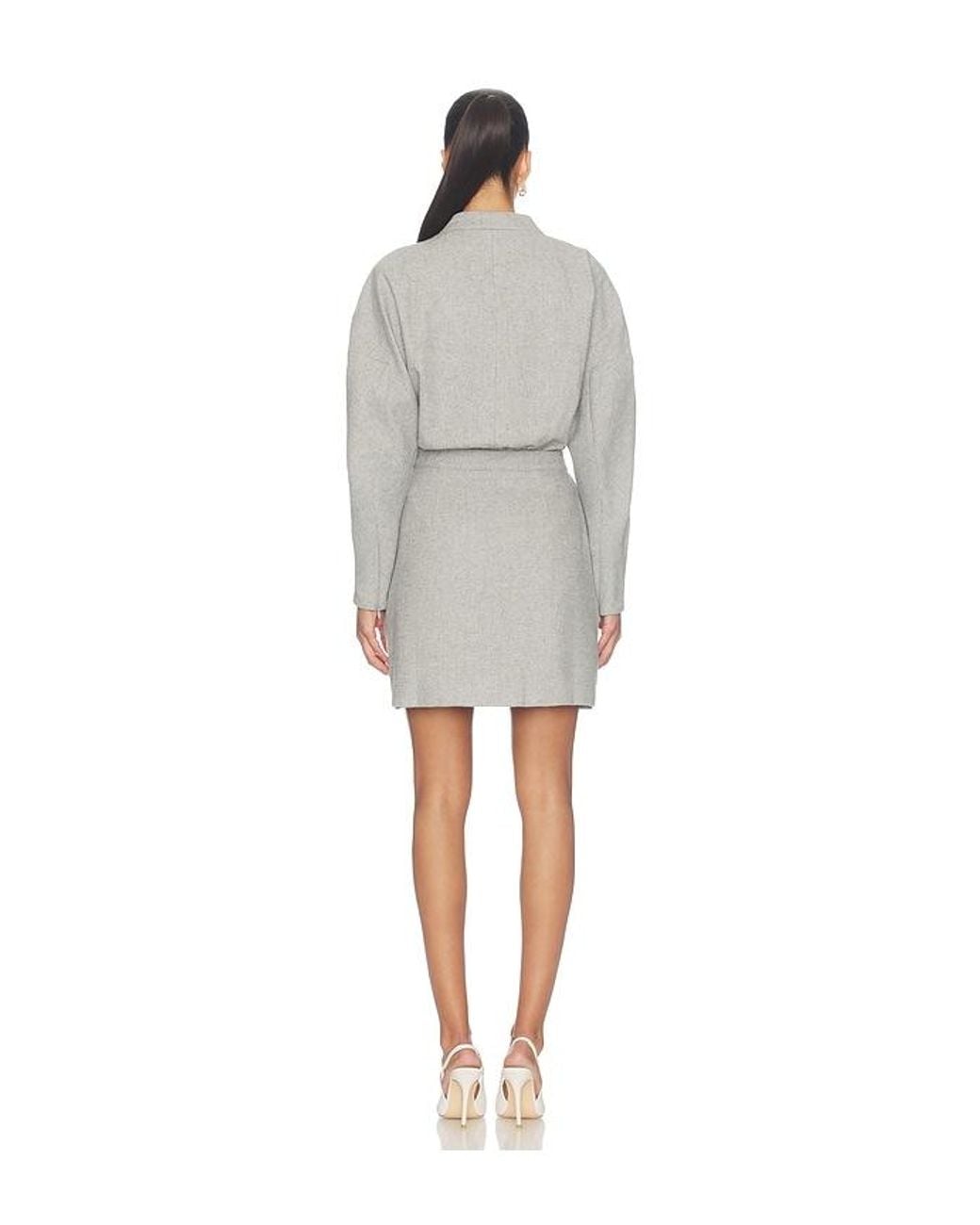 Odd Muse Gray Wool Mix Tweed Dress