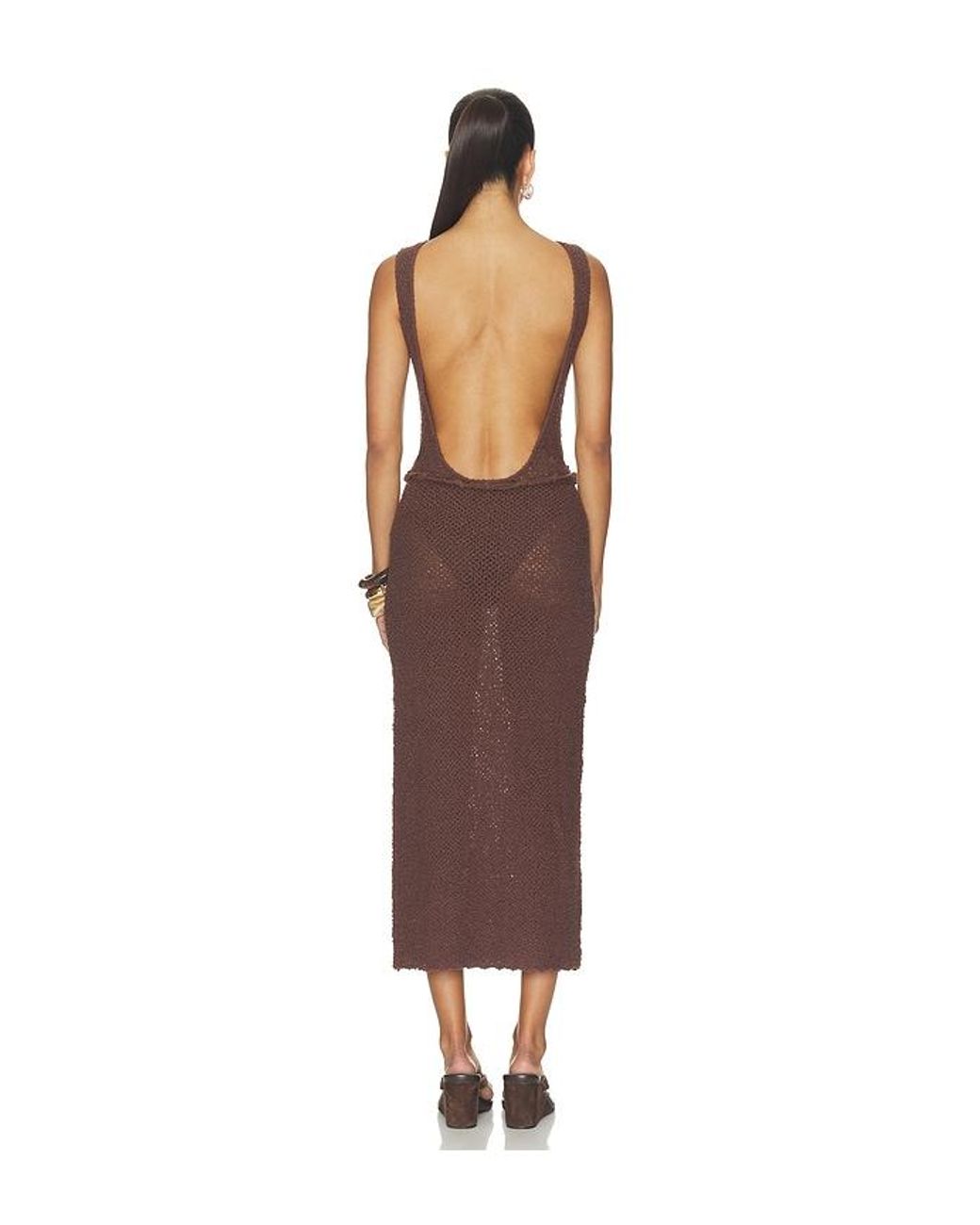 Lovers + Friends Brown Geneia Knit Dress