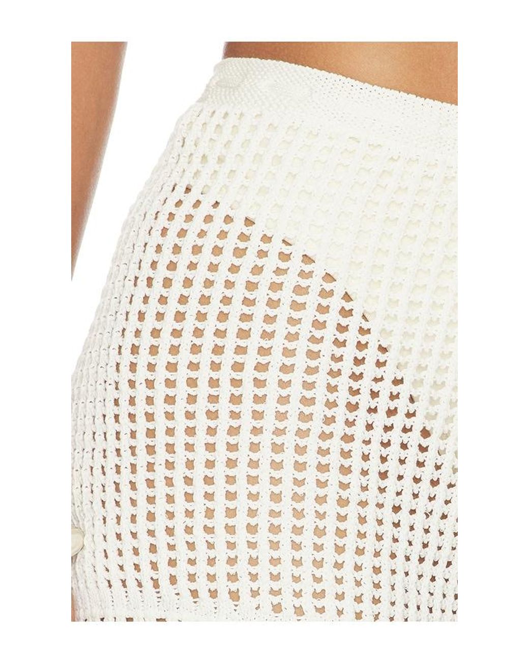 Lovers + Friends White Malu Pointelle Short