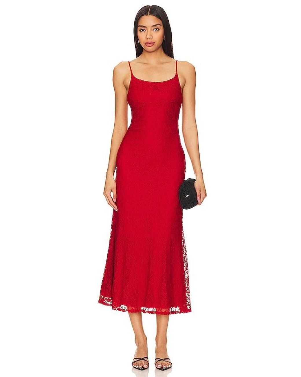 Bardot Ruby Midi Dress in Red Lyst UK