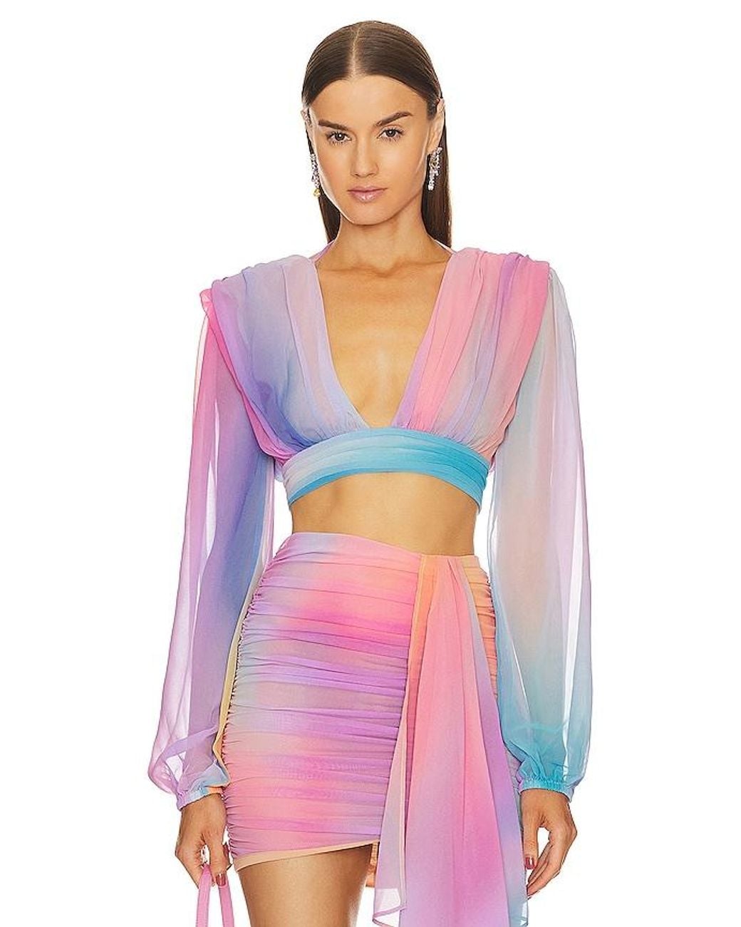Michael Costello Pink X Revolve Adia Top