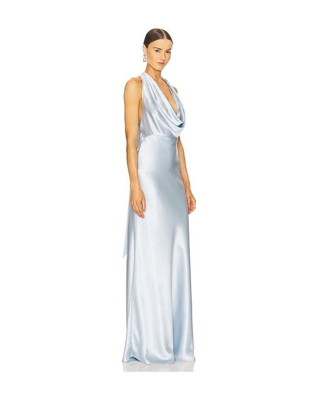 SAU LEE White Pearl Gown