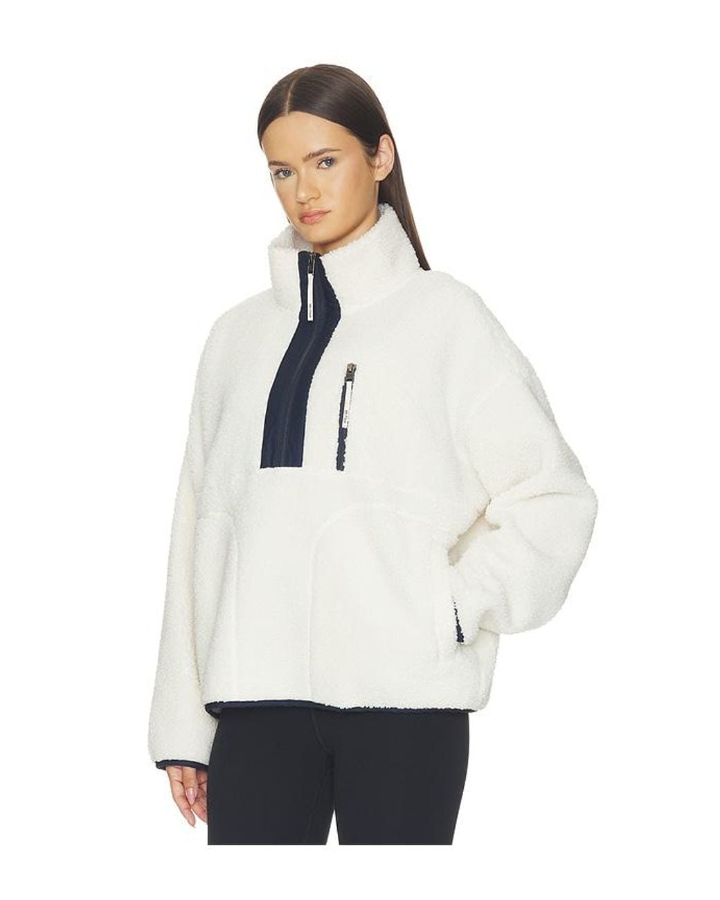 Splits59 White Reese Half Zip Pullover