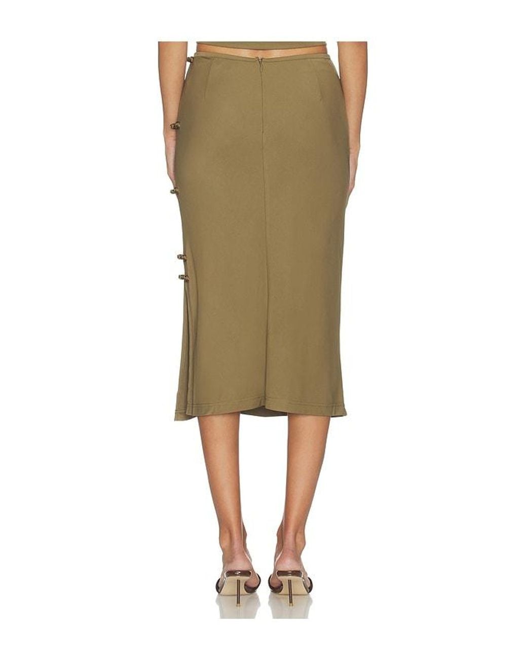 SAU LEE Natural Timo Jersey Skirt