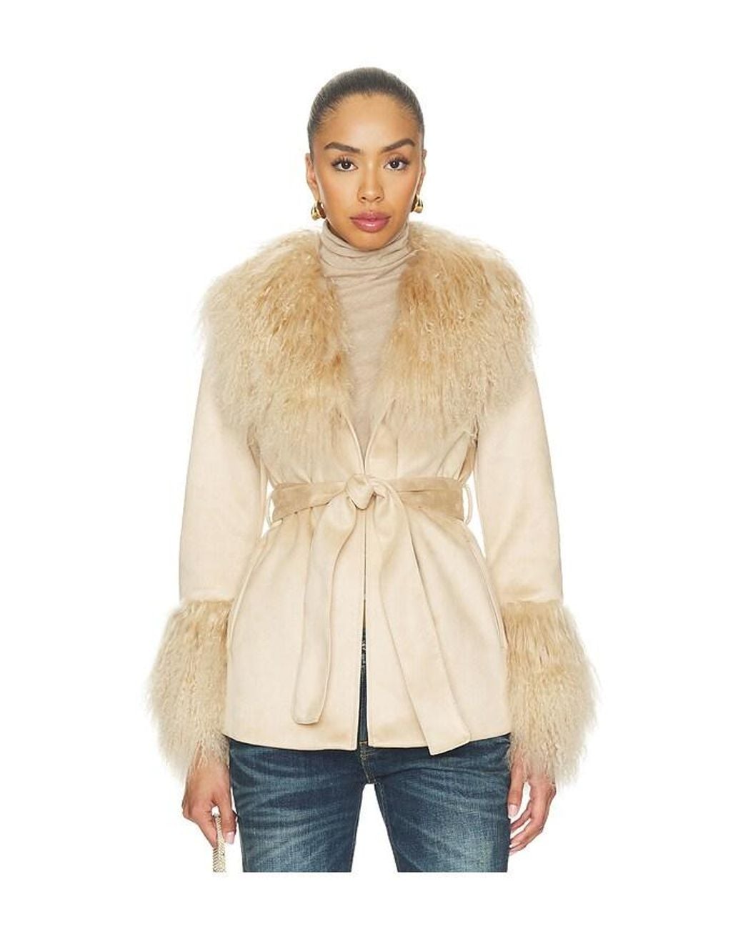bubish Natural Gigi Shearling Jacket