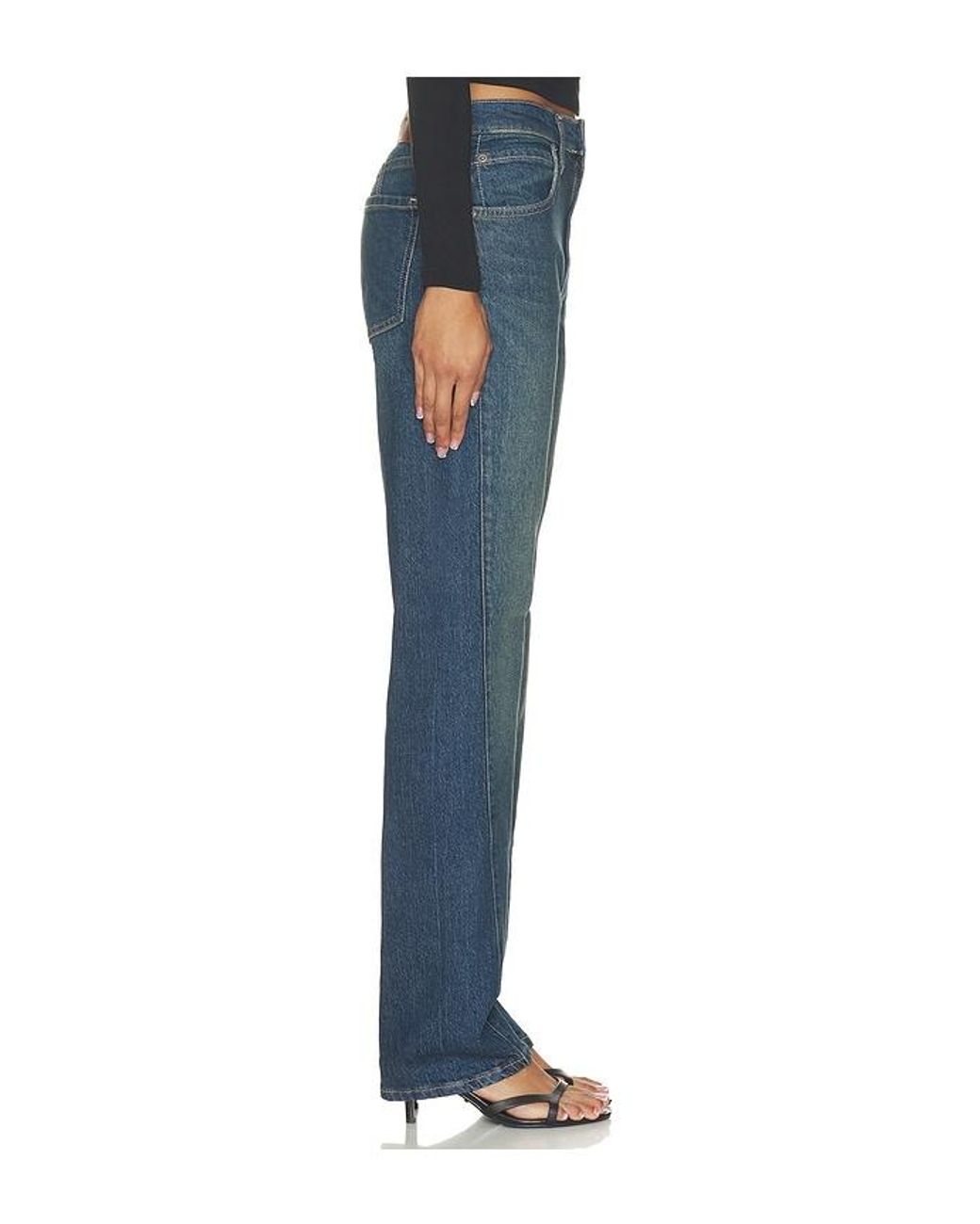 Free People Blue X We The Free Edie High Rise Tapered Jean