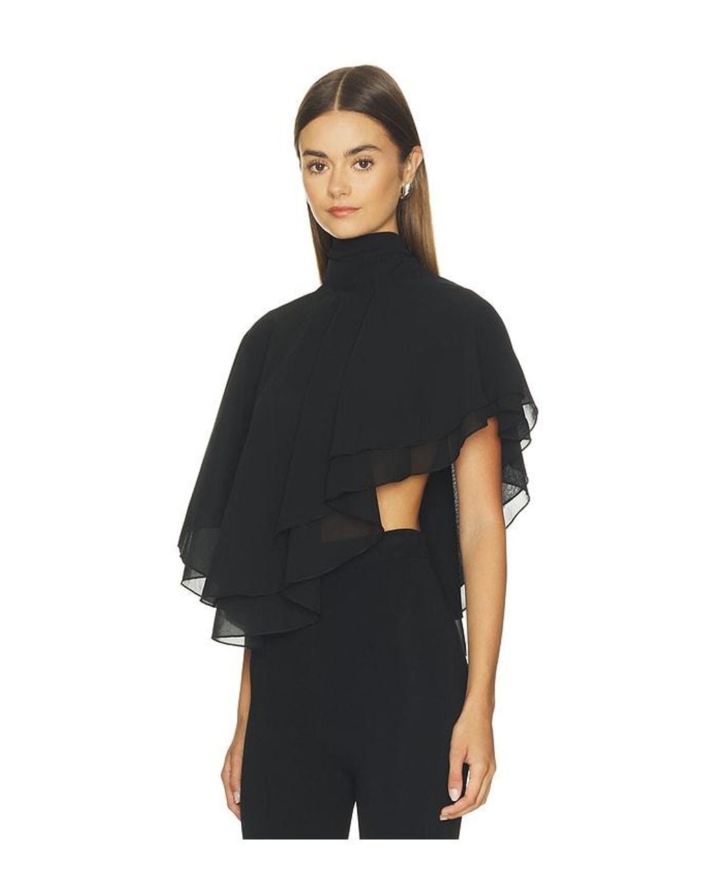 MORE TO COME Black Miles Cape Top