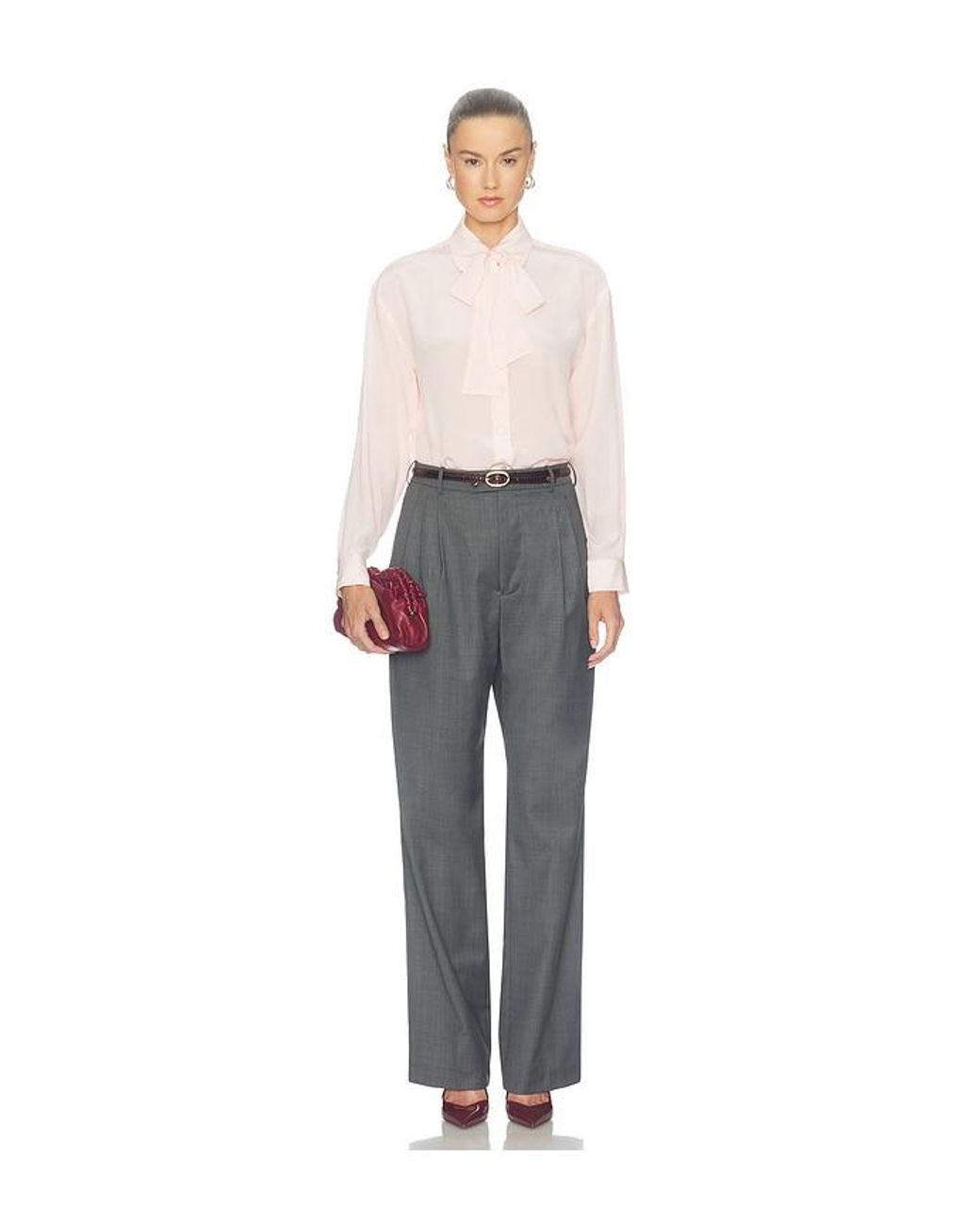 Ulla Johnson White Lise Long Sleeve Blouse