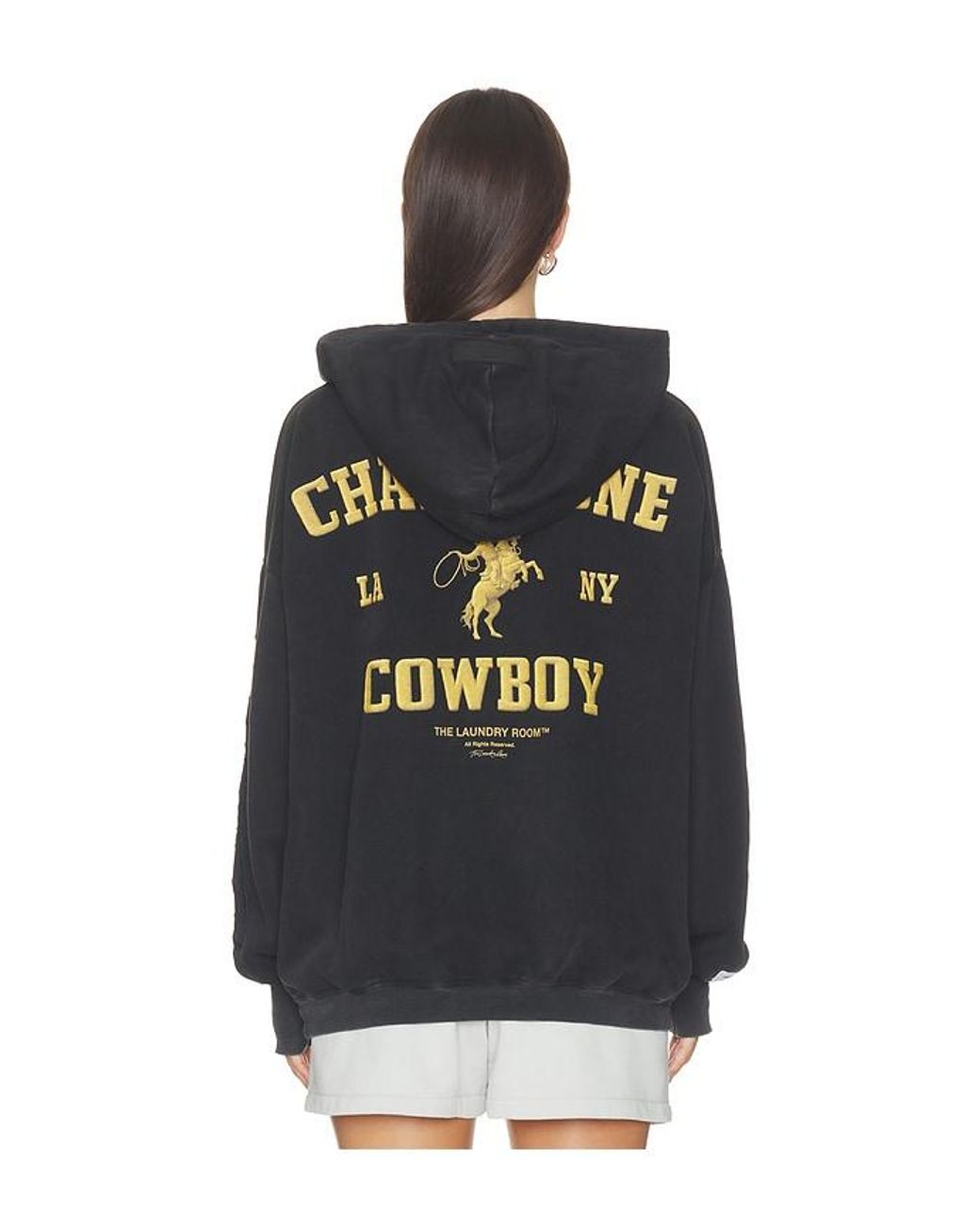 The Laundry Room Black Champagne Cowboy Hideout Hoodie