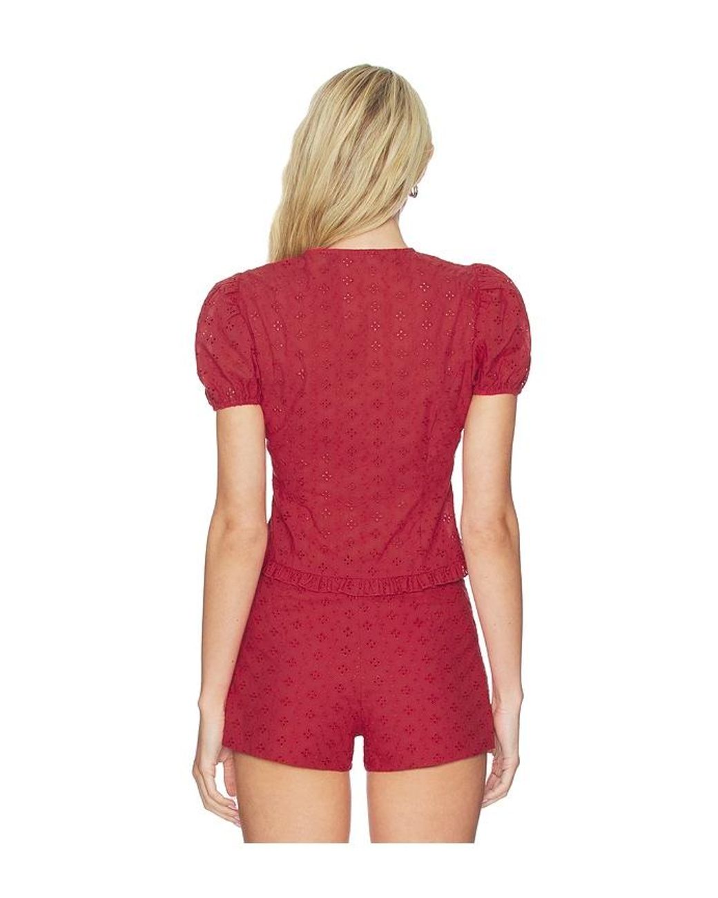 Lioness Red Bardot Top