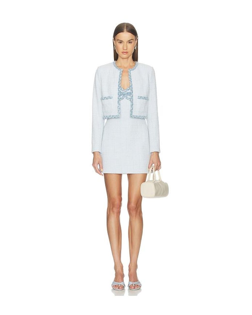 LoveShackFancy White Azula Jacket