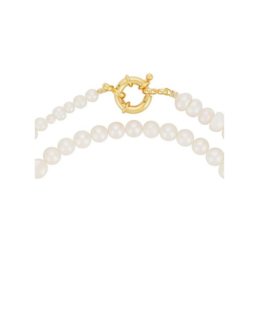 COLLIER SHELLY en White. Timeless Pearly