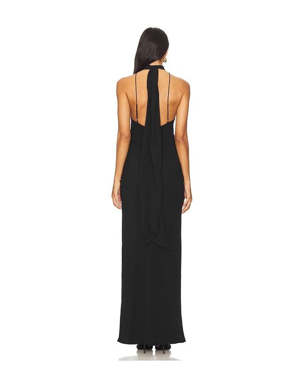 Amanda Uprichard Black Ashton Maxi Dress