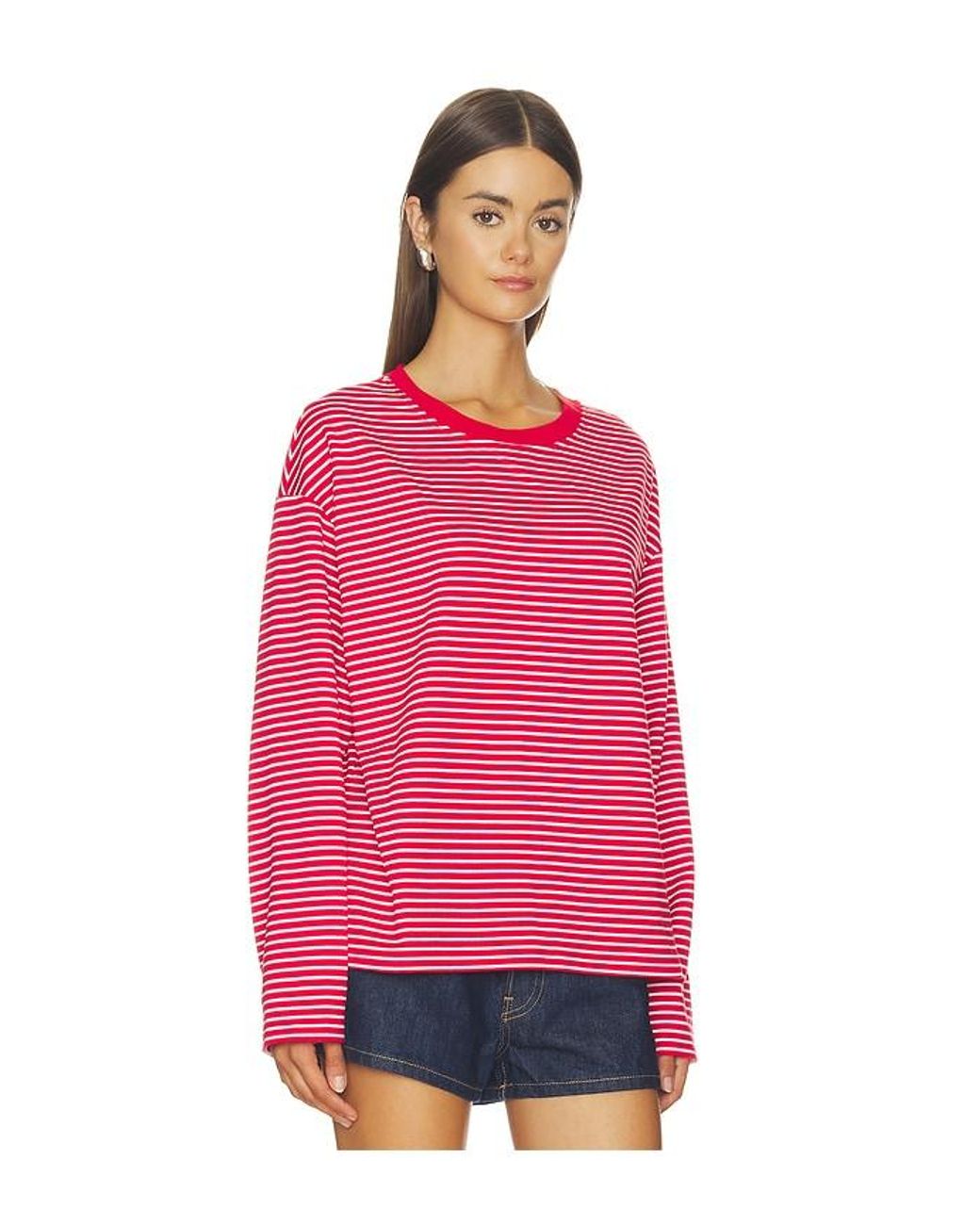 ALL THE WAYS Red Lily Long Sleeve Top