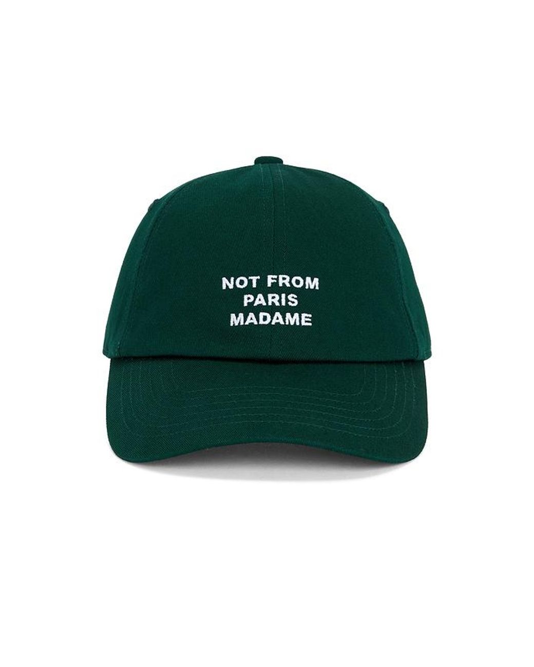 Drole de Monsieur Green Slogan Cap for men