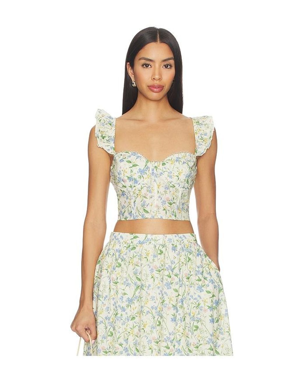 Astr Multicolor Wedelia Top