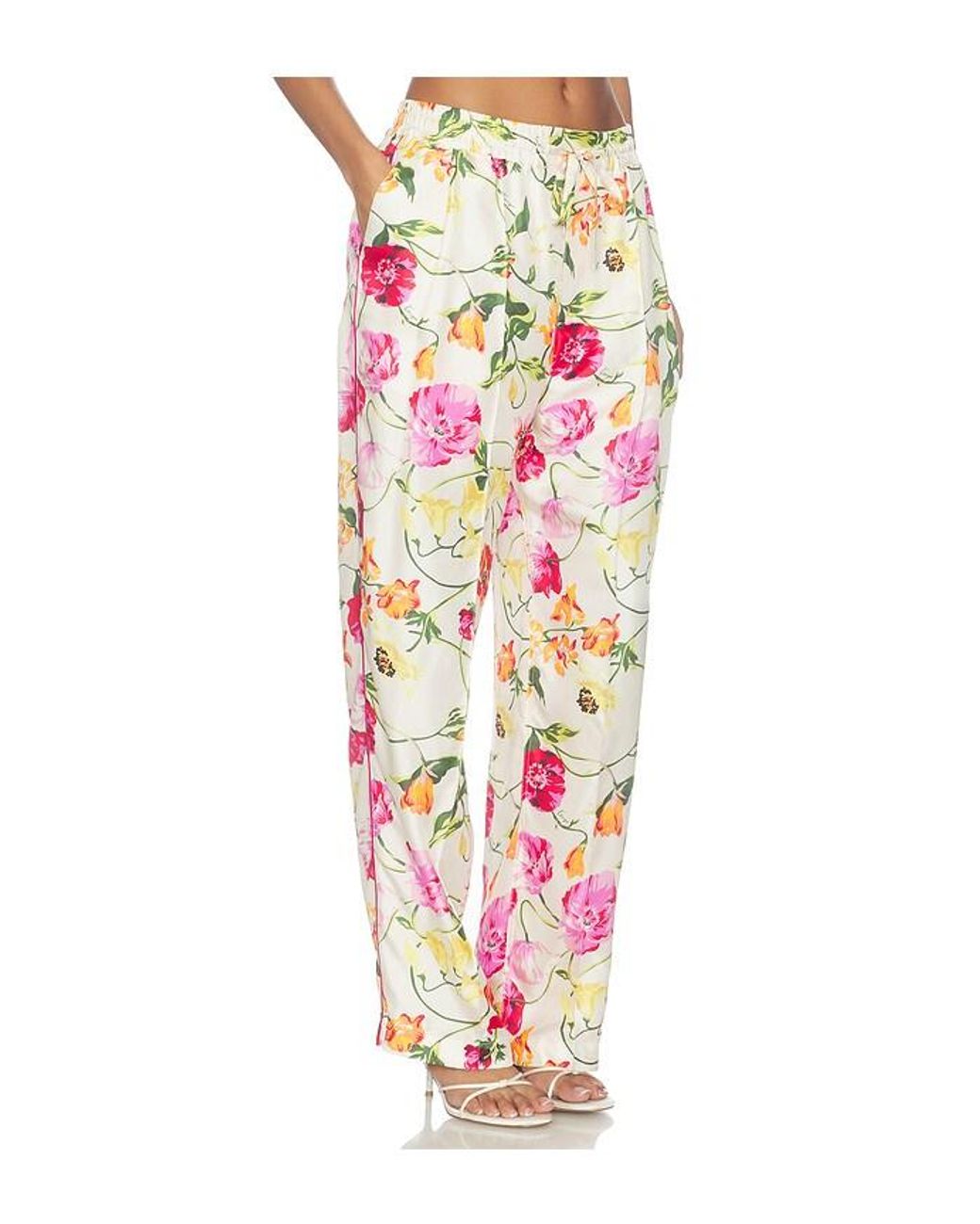 KENZO White Wildflower Pants