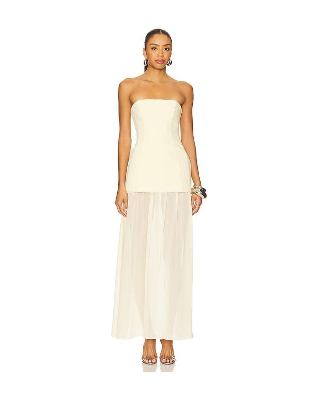 Amanda Uprichard White X Revolve Linda Dress