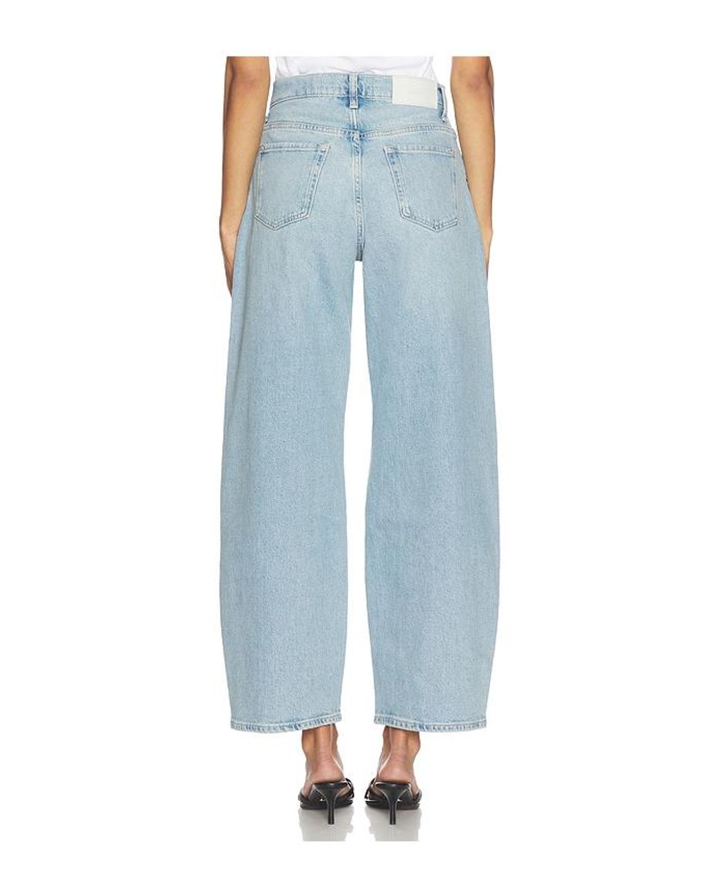 7 For All Mankind Blue Bonnie Curvilinear