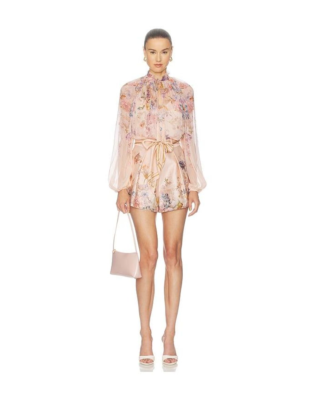 Zimmermann Pink Valiant Billow Blouse