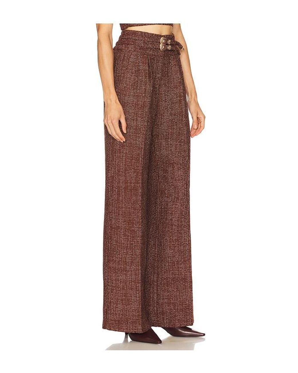 Amanda Uprichard Brown X Revolve Blythe Pants