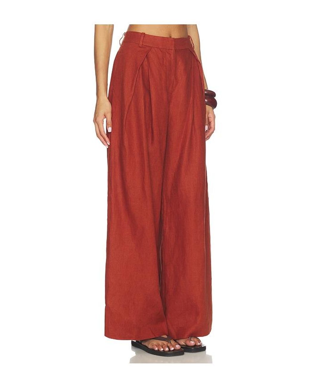 Faithfull The Brand Red Sofia Trouser
