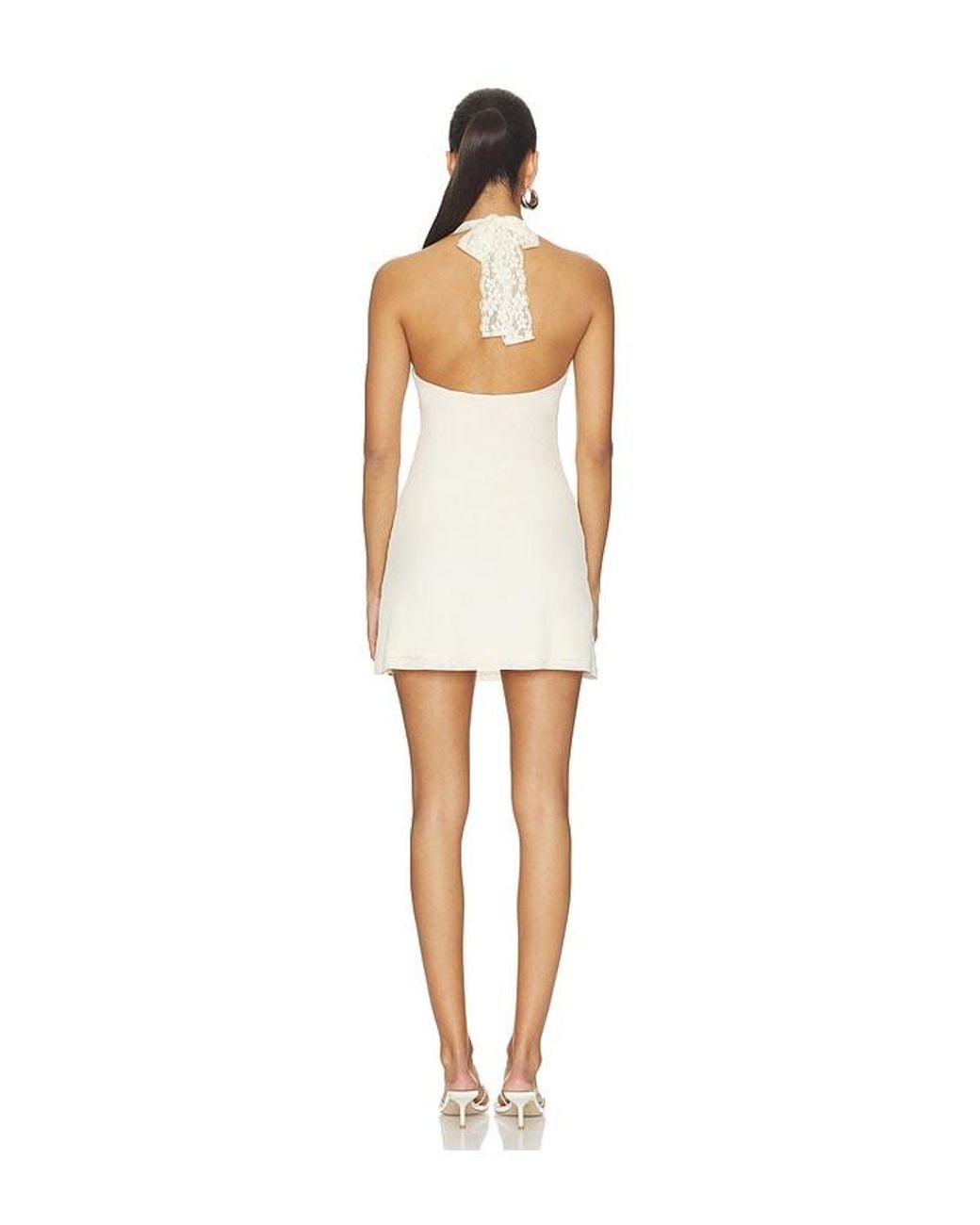 Tiger Mist White Tawny Mini Dress