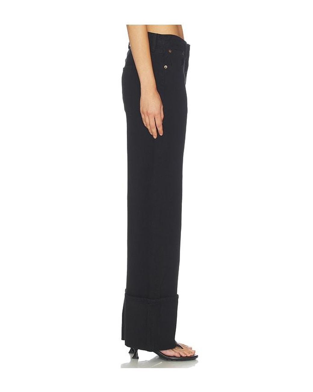 Agolde Black Big Cuff Jean