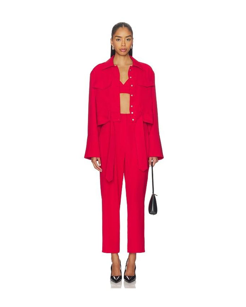 SELMACILEK Red Reign Top