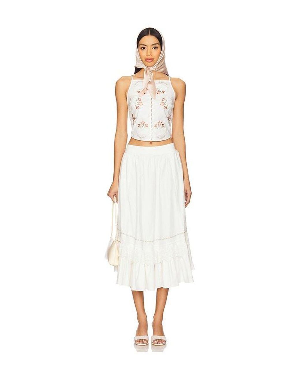 Free People White Maeberrie Set