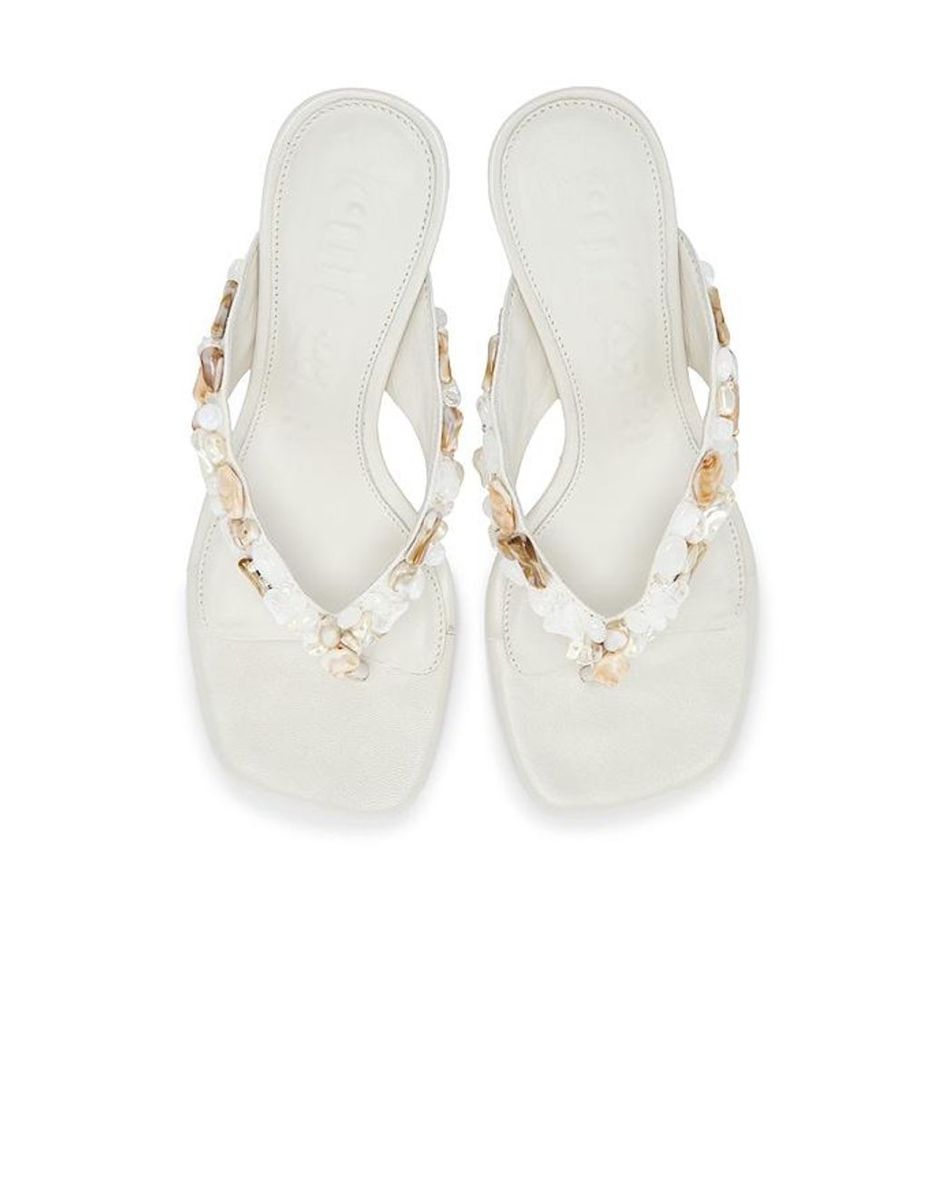 Cult Gaia White Abi Sandal