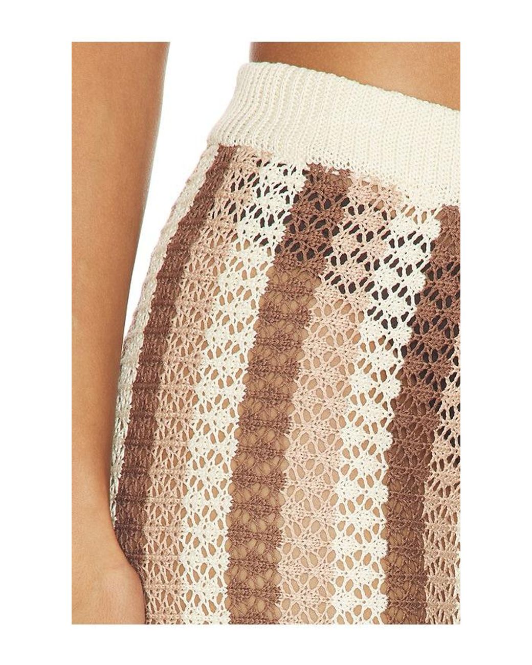 superdown White Francie Crochet Pant