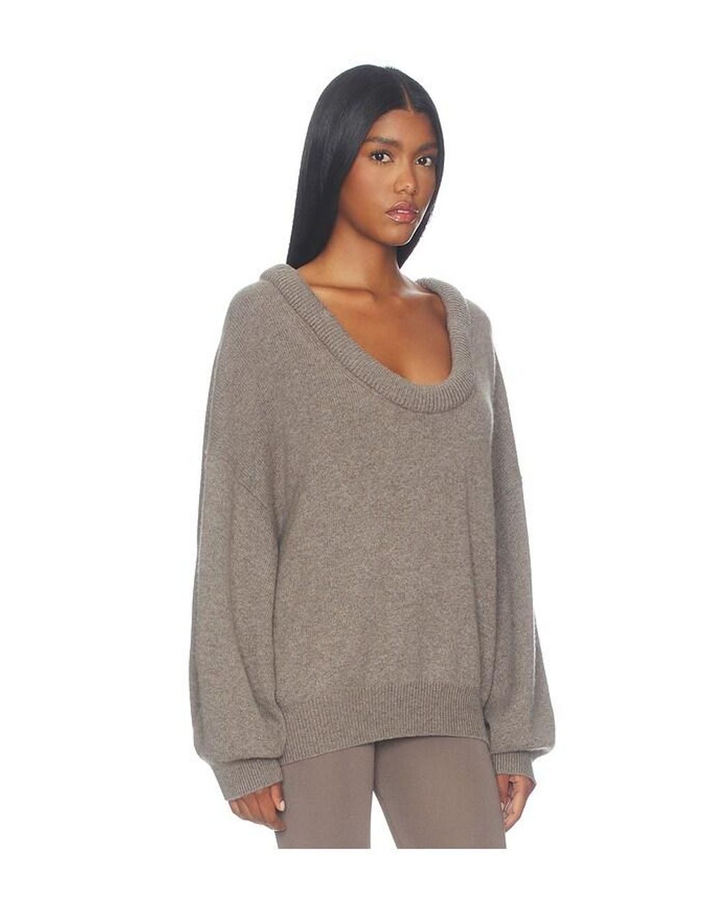 Lisa Yang Brown Doria Sweater