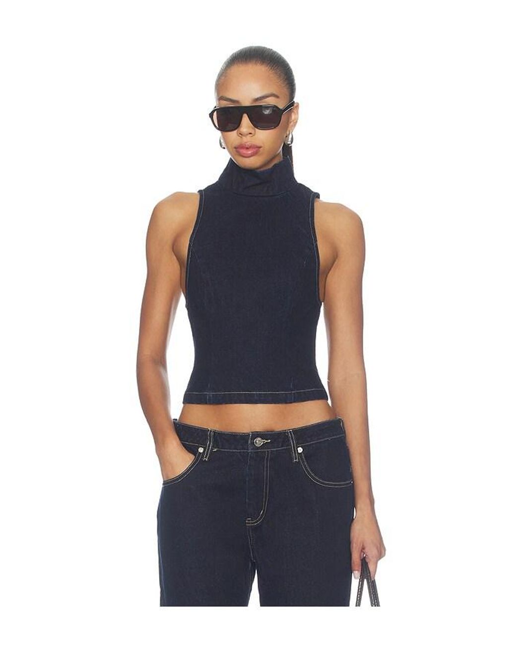 Nakedvice Blue Lynch Top