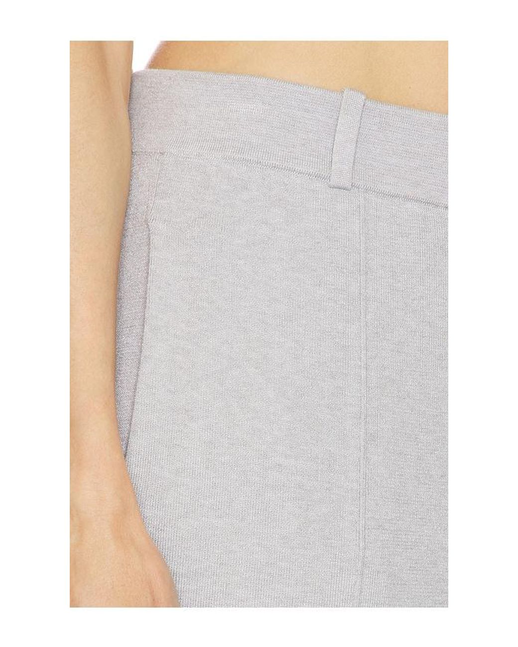 SRG White Marielle Knit Tapered Pant