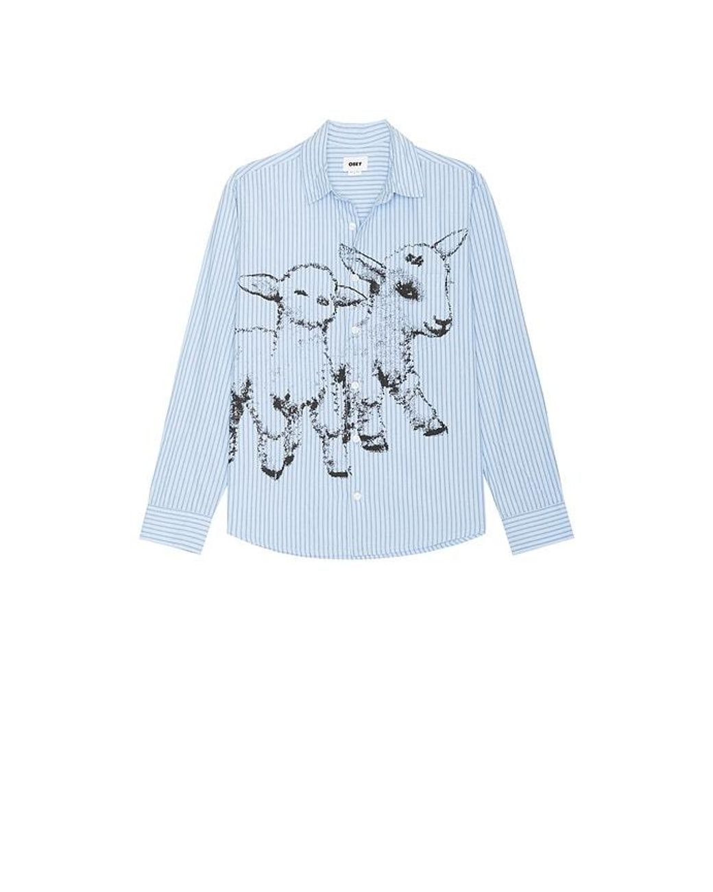 Obey Blue Billy Woven Shirt for men