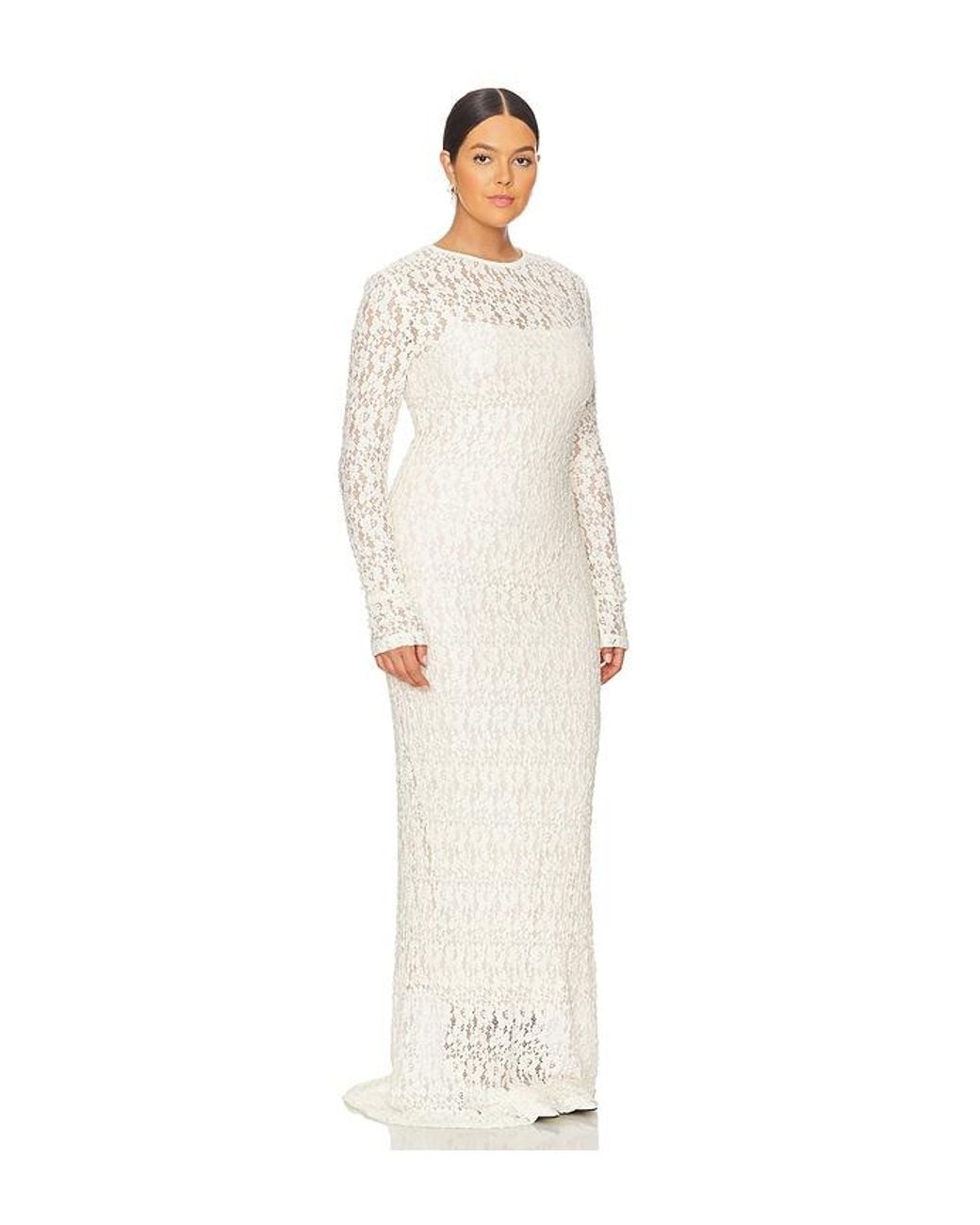 L'academie White Kayden Maxi Dress