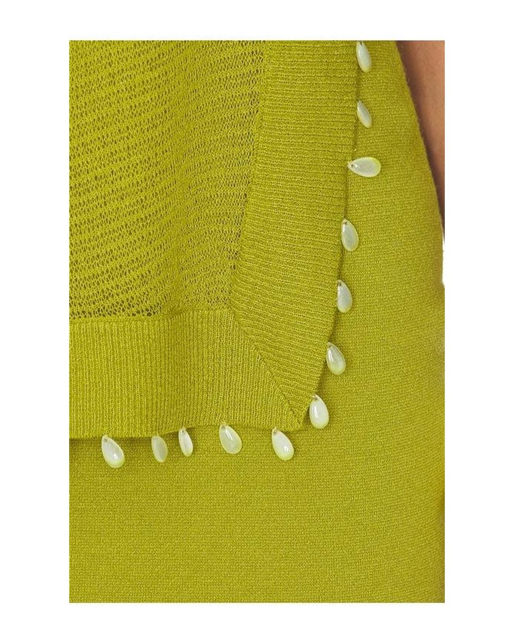 AMUR Yellow Alaia Day Dress