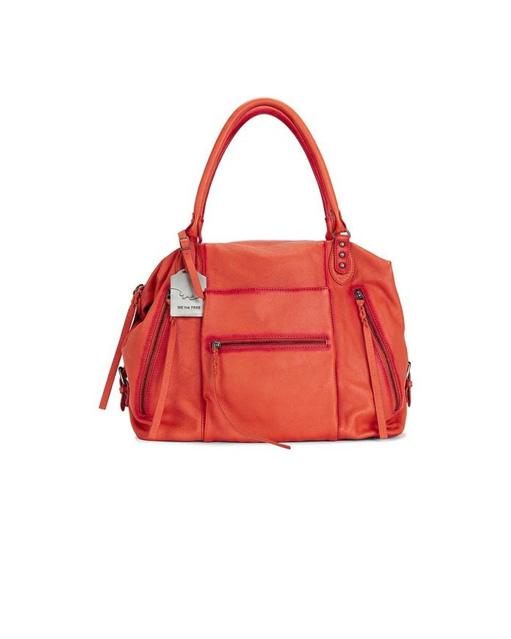 Free People Red Emerson Tote Bag