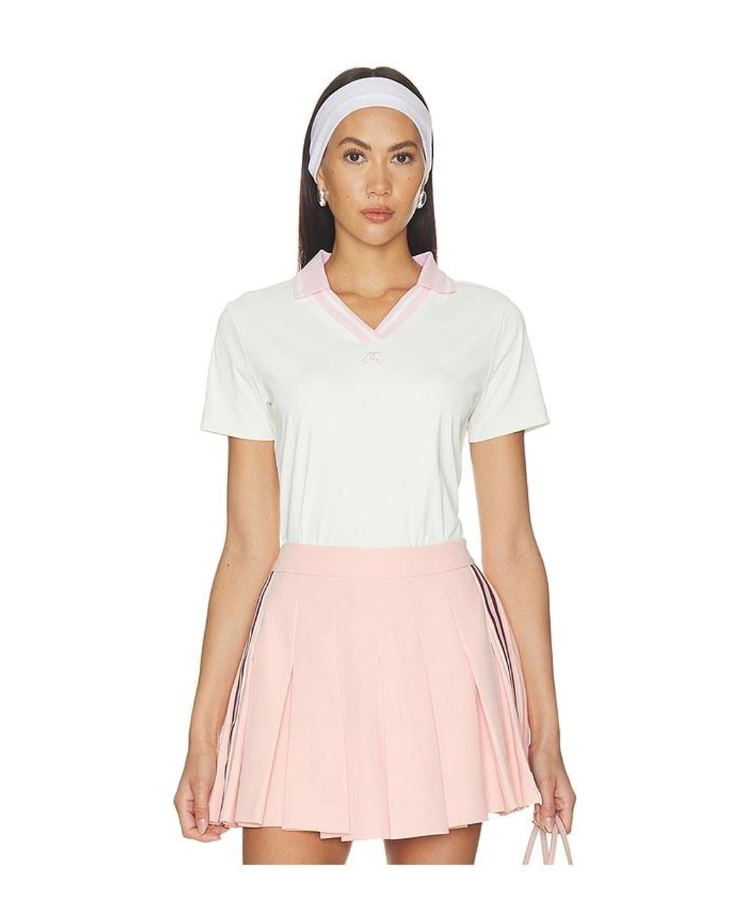 Malbon Pink Carlota Polo Top