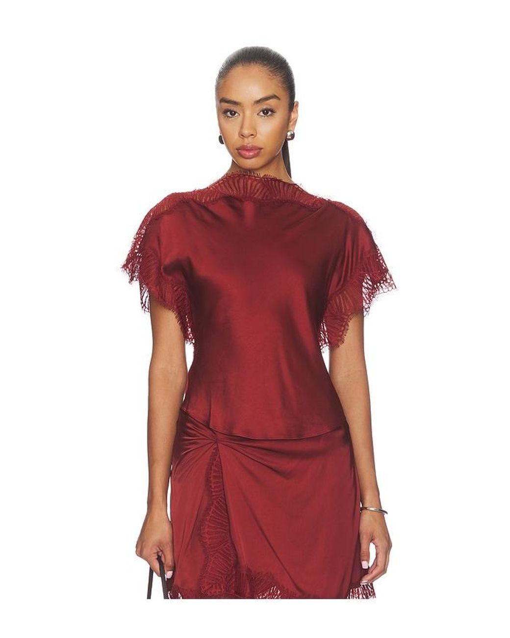 A.L.C. Red Luna Top