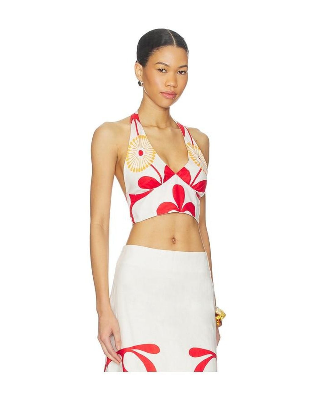 Cala De La Cruz White Olivia Top