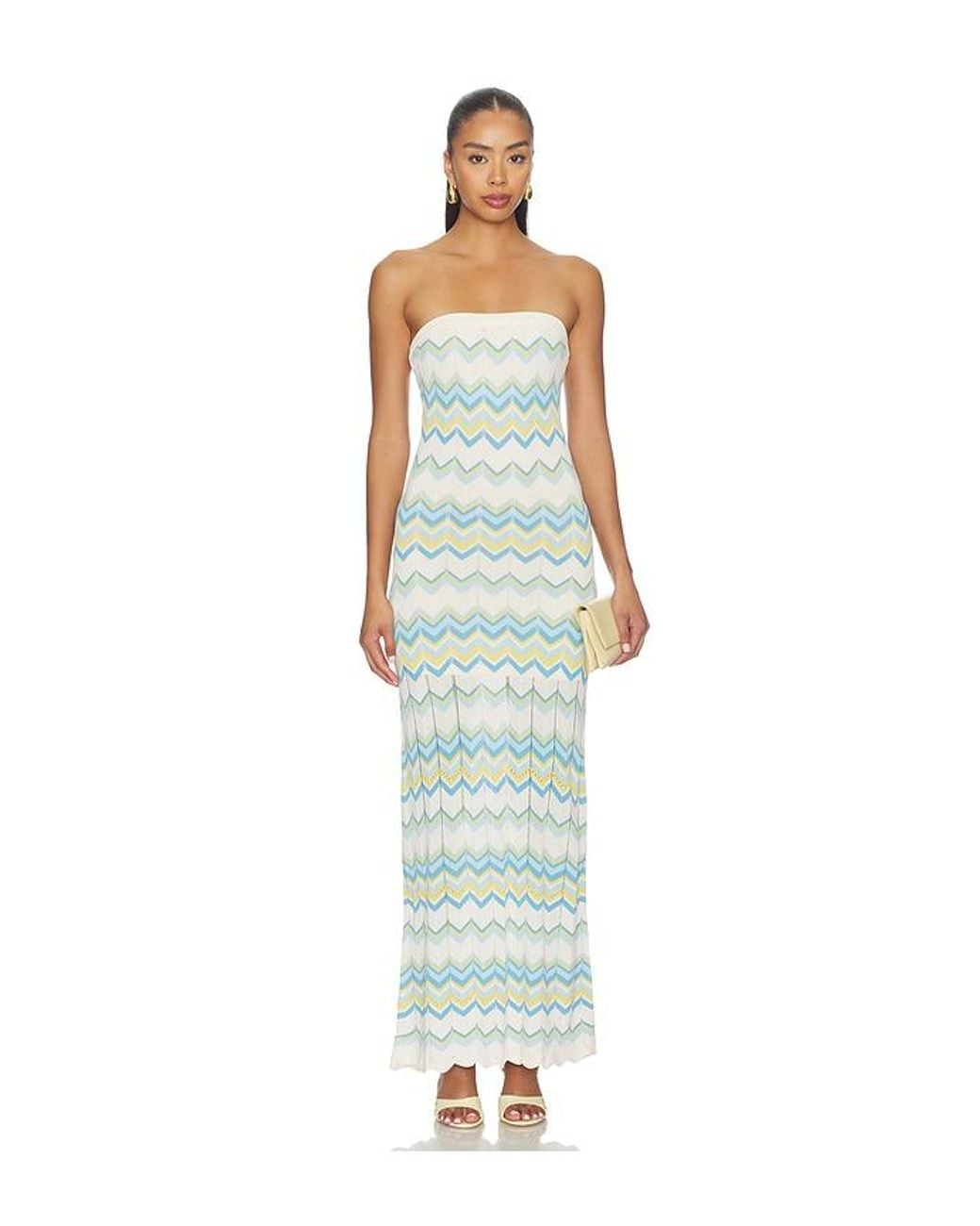 LSPACE White Hallie Maxi Dress