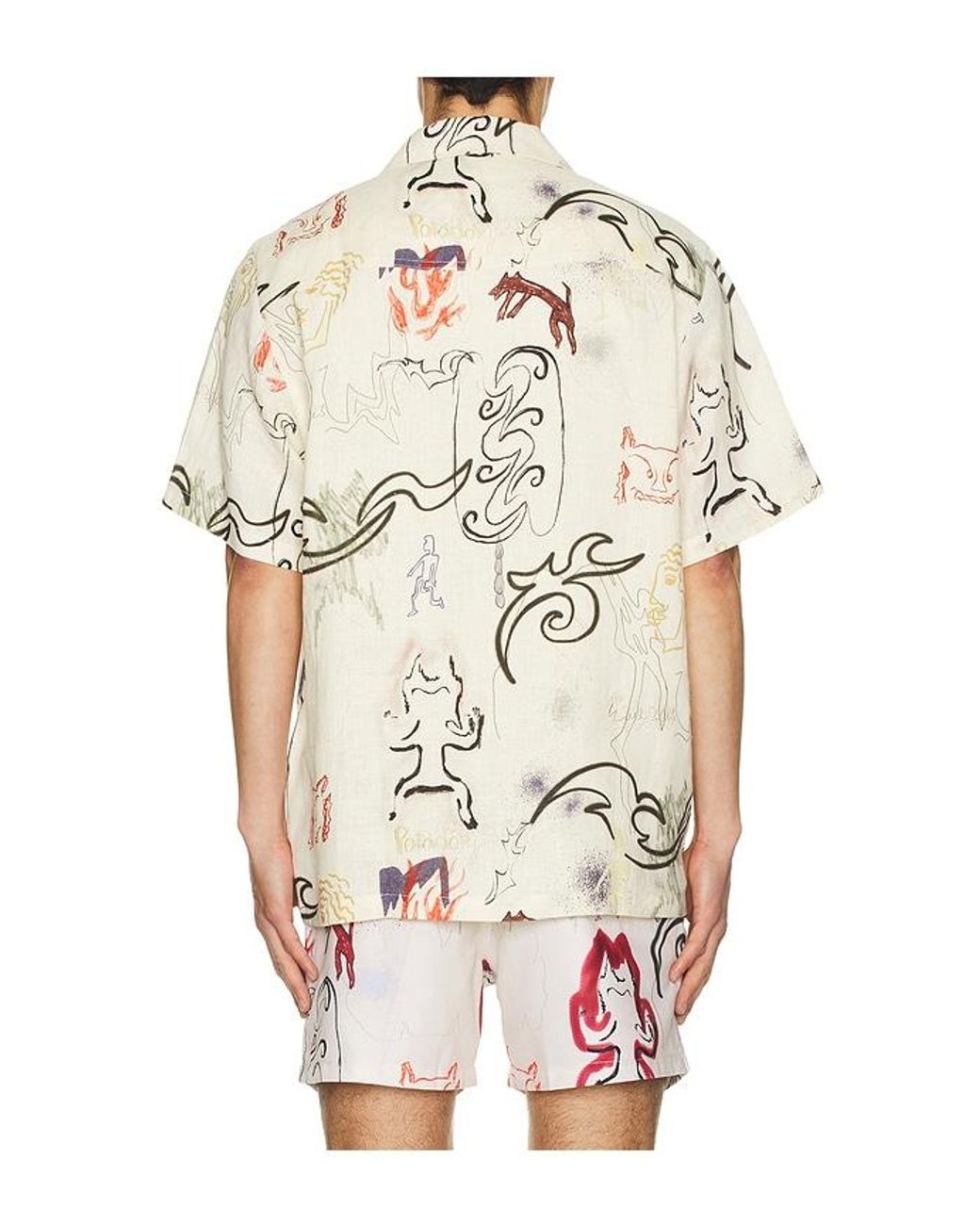 Oas White Paradox Cuba Shirt for men