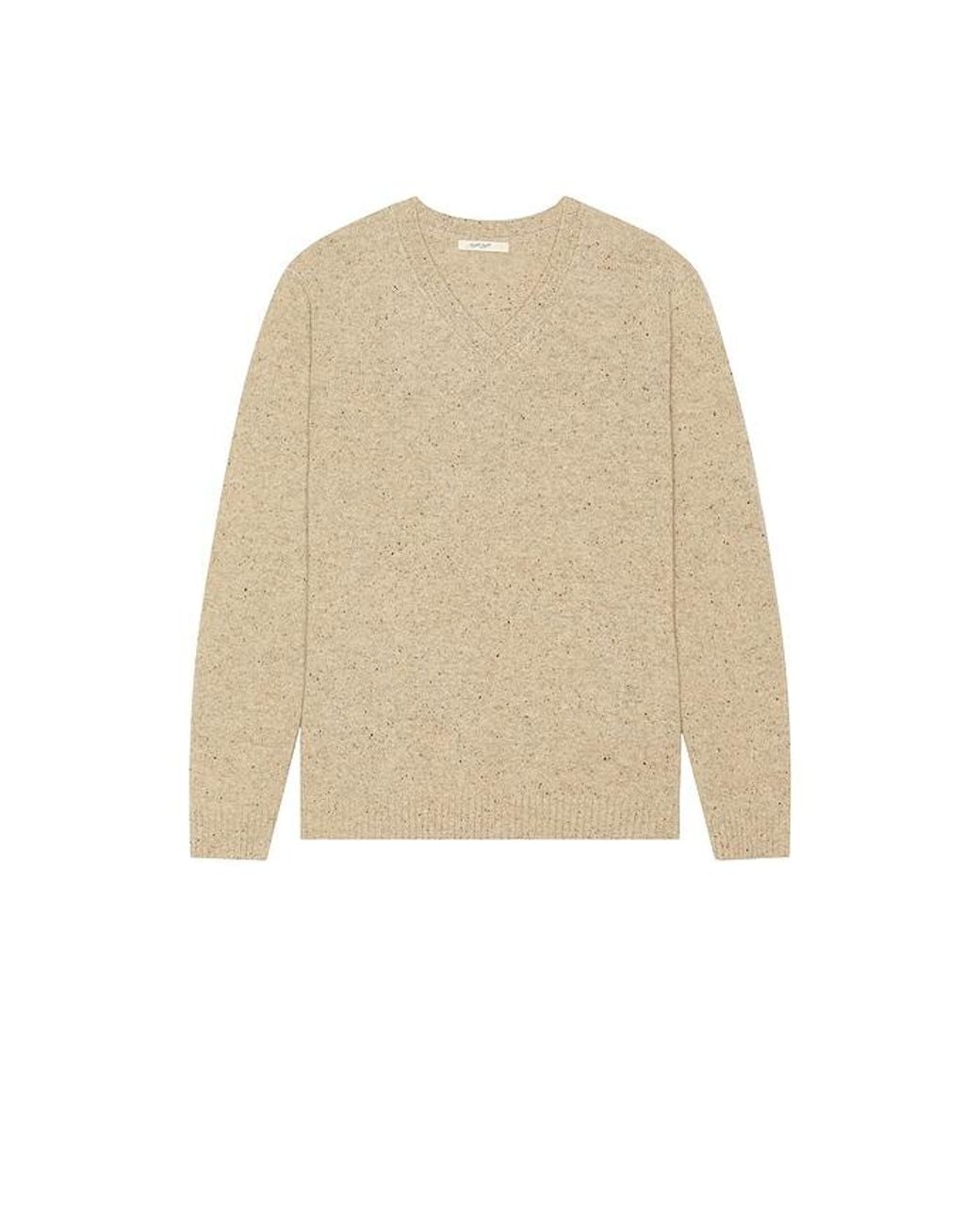 Marine Layer Natural Donegal V Neck Sweater for men