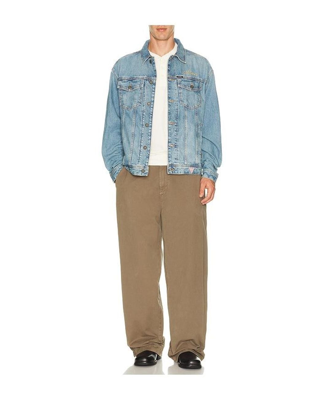 Guess Blue X Rolling Stones Trucker Jacket for men