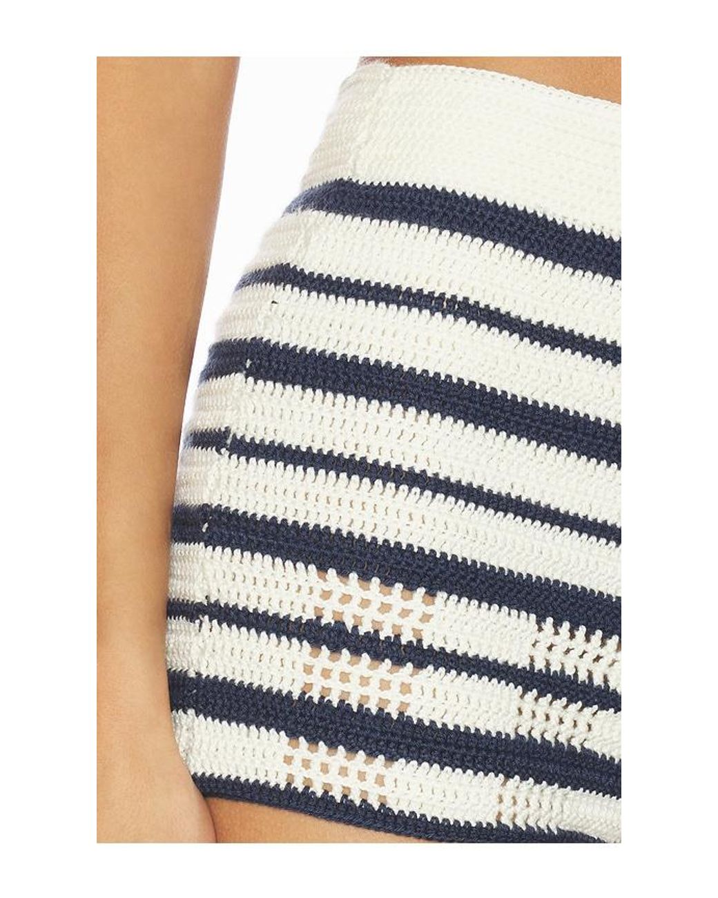 MY BEACHY SIDE Blue Amie Hand-Crocheted Shorts